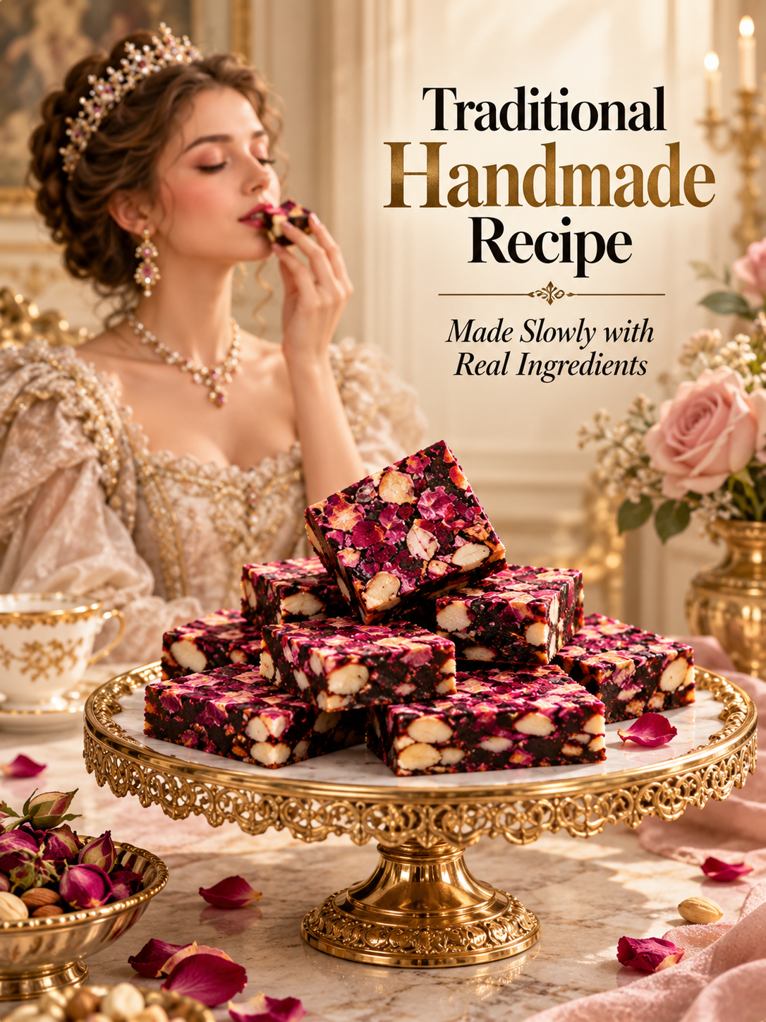 😋 Rose Walnut Fruit Bites ‖ Sweet Cravings Without Reaching For Candy-Skye